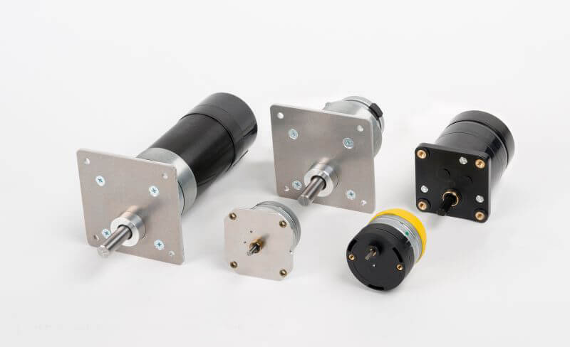 A group of five Berger Lahr packaged synchronous motors.